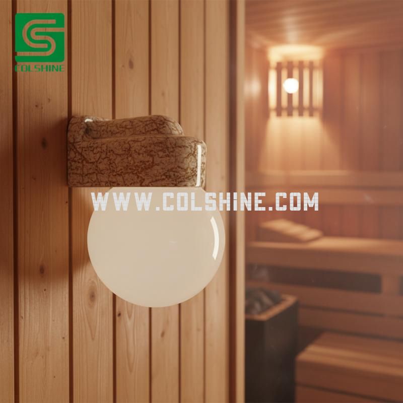 Bathroom white porcelain wall light